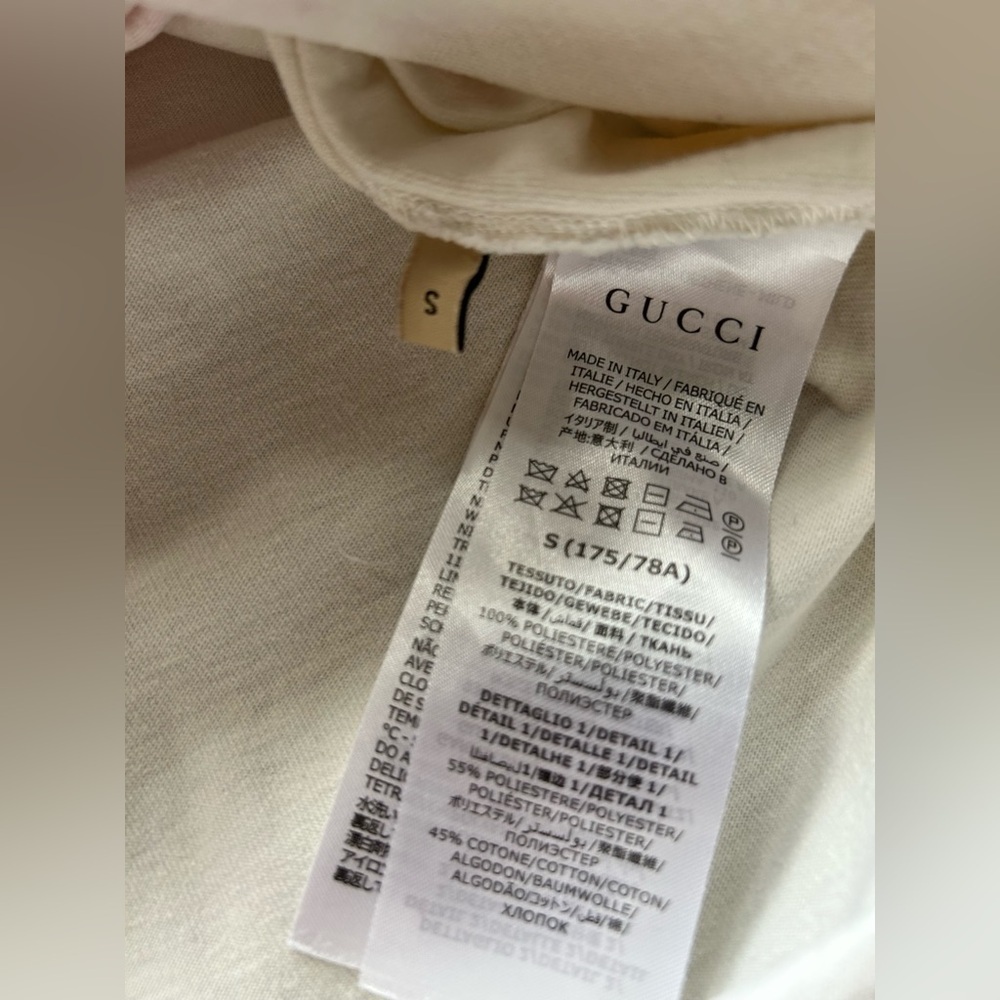 Gucci White Tee with Red Number Design UNISEX
100 music is mine - Picture 7 of 10